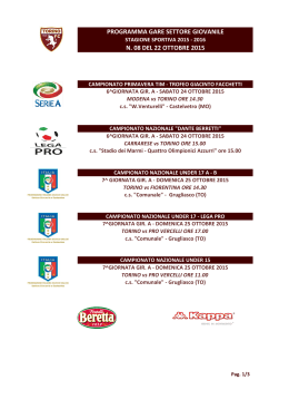Clicca qui per vedere il programma completo delle