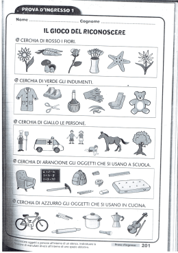 IL Gioco DEL RICONOSCERE