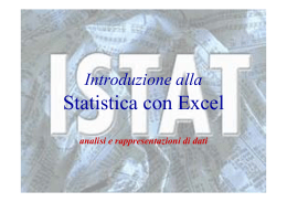 Introduzione alla Statistica con Excel