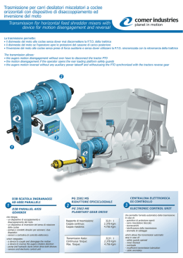 Scarica la scheda - Comer Industries