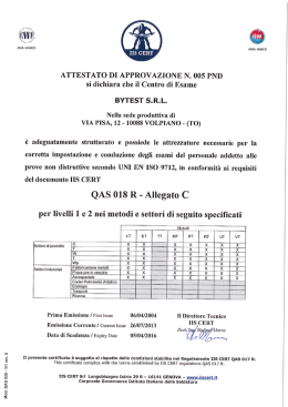 IIS Registrazione n&deg; 005 PND