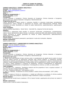 Corsi e programmi