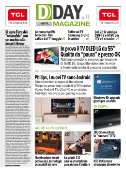 MAGAZINE In prova il TV OLED LG da 55&rdquo; Qualit&agrave; da