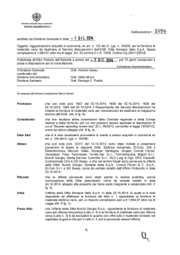 Deliberazione n.2096 del 01/12/2014