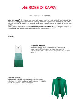 Media kit Robe di Kappa Q1Q2 2013 IT_