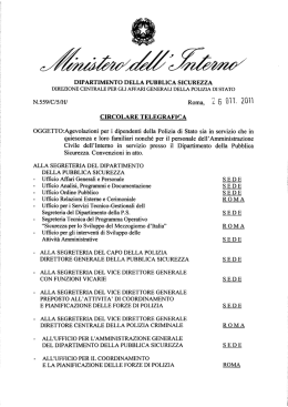 Agevolazioni per i dipendenti della Polizia di Stato
