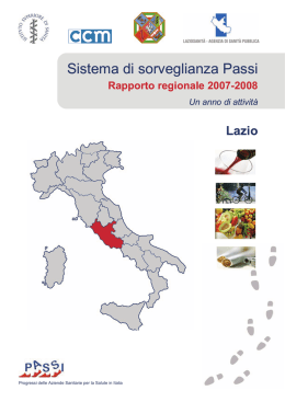 Lazio - EpiCentro - Istituto Superiore di Sanit&agrave;