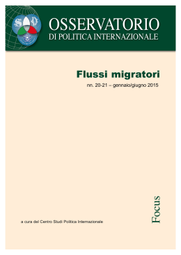 Flussi migratori n. 20-21