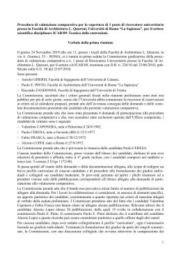 Relazione finale