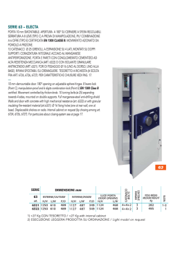 Scheda tecnica - Mancini Sicurezza