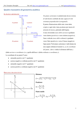 Geometria analitica - Home page di Giampiero Meneghin