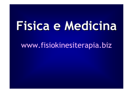 Fisica e Medicina - Fisiokinesiterapia