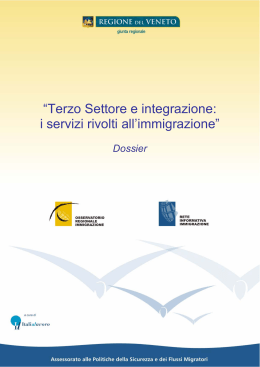 “Terzo Settore e integrazione: i servizi rivolti all`immigrazione”