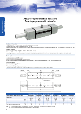 attuatore pneumatico dosatore two stage pneumatic actuator