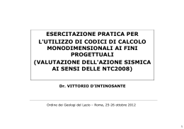 Presentazione - Ordine dei Geologi del Lazio
