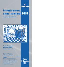 Patologia immune e malattie orfane 2013