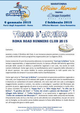 ROMA ROAD RUNNERS CLUB 2015