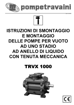 istruzioni di smontaggio e montaggio delle pompe