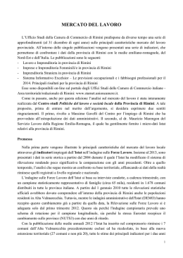 MERCATO DEL LAVORO - Centro per L`Impiego