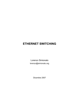 ETHERNET SWITCHING