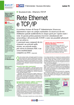 Rete Ethernet e TCP/IP