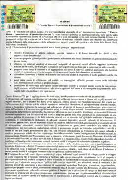 Statuto - Casetta Rossa