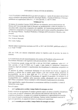 Criteri - Università degli Studi di Messina