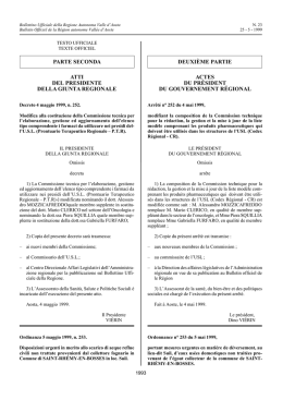 Decreto 7 maggio 1999, n. 258. - Regione Autonoma Valle d`Aosta