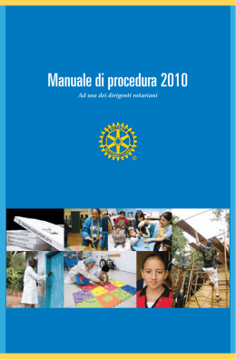 Manuale di procedura 2010