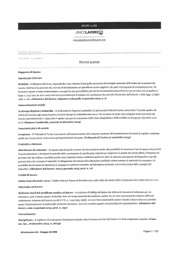 Ministero del Lavoro - Nota prot. 295-2015