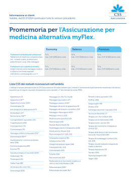 metodi della medicina alternativa riconosciuti dalla CSS