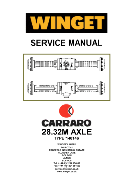 service manual 28.32m axle type 140146