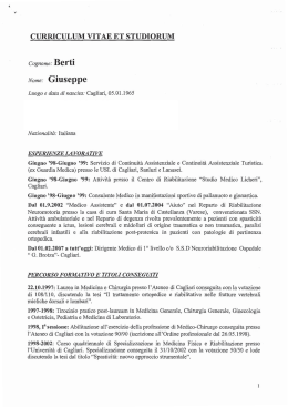CV - Amministrazione aperta