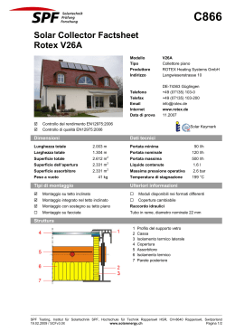 C866 Solar Collector Factsheet Rotex V26A