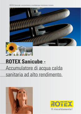 ROTEX Sanicube - Accumulatore di acqua calda sanitaria ad alto