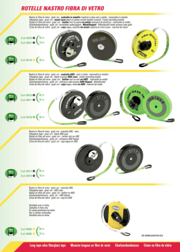 ROTELLE NASTRO FIBRA DI VETRO