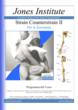 Strain Counterstrain II - Welcome Page