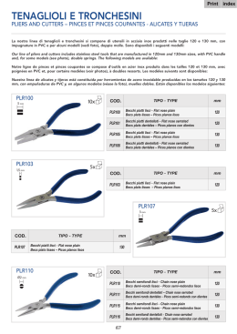 Tenaglioli e tronchesi