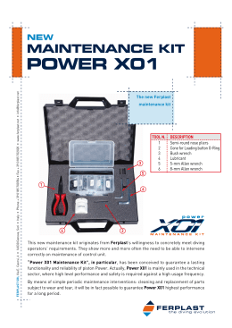 maintenance kit power x01