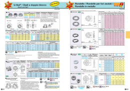 U-Nut&reg; / Dadi a doppio blocco Rondelle / Rondelle per