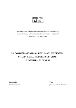 La commedia italiana degli anni Cinquanta