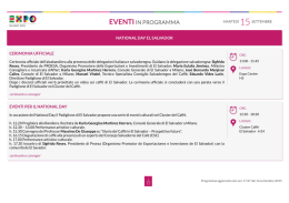 Documento. Programma 15 settembre