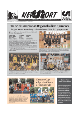 Tre ori ai Campionati Regionali allievi e juniores