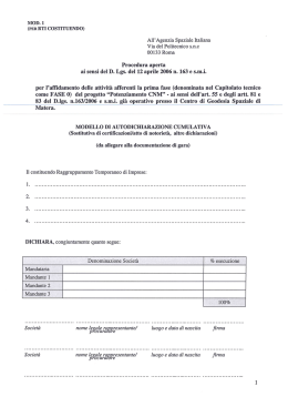 Modulo RTI costituendo