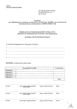 Modulo rti costituendo