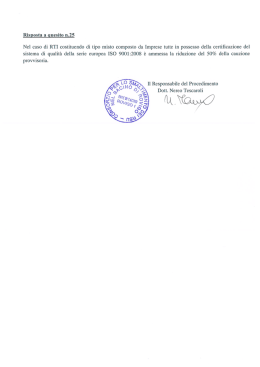 Nel caso di RTI costituendo di tipo misto composto da Imprese tutte