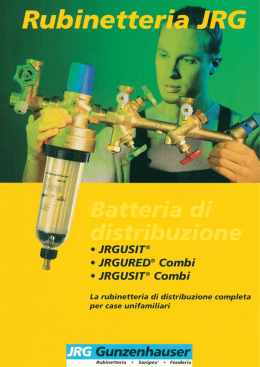 JRGUSIT, JRGUSIT Combi, JRGURED Combi Batteria di distribuzione