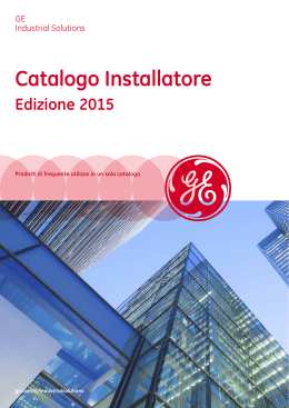 GE - Catalogo Installatore - edizione 2015