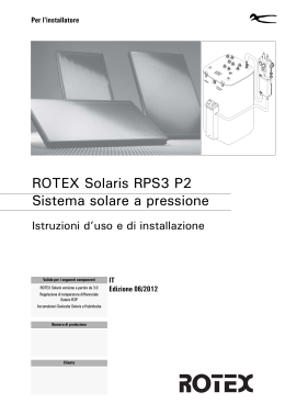 ROTEX Solaris RPS3 P2 Sistema solare a pressione