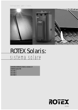 ROTEX Solaris: sistema solare